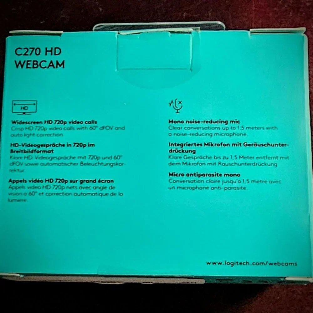 Logitech C270 Widescreen Webcam | Widescreen HD 720p Video Calls